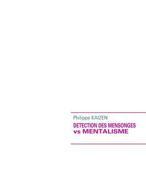 cover image of Detection des mensonges vs mentalisme